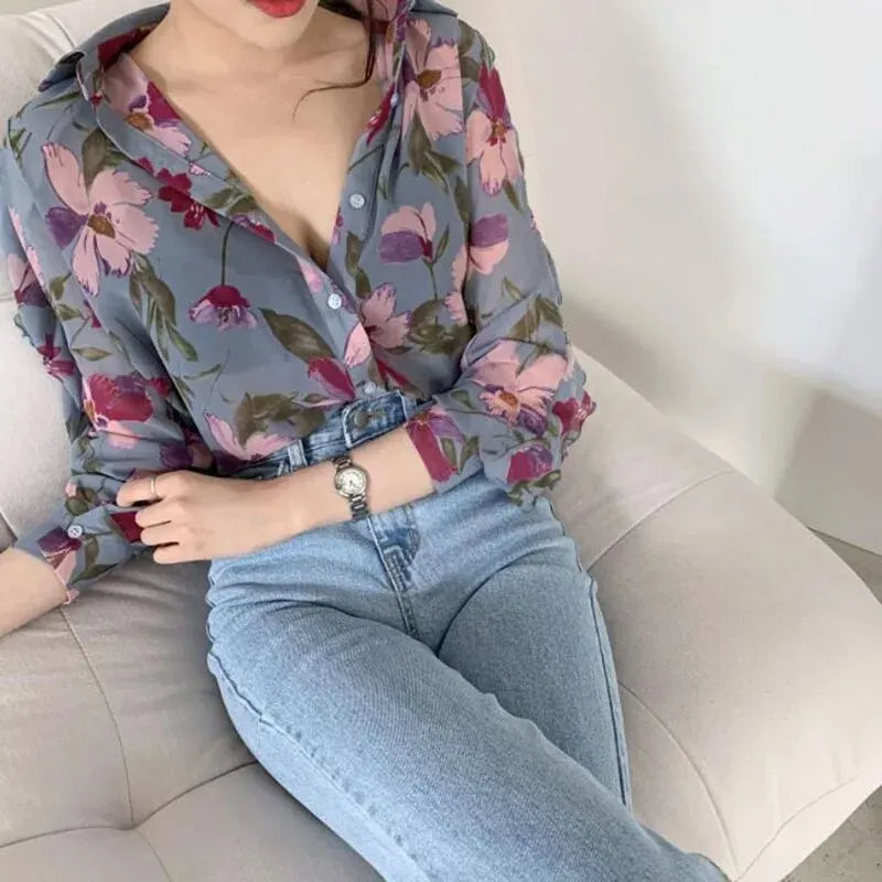 Blouse d’été en chiffon légère pour femme