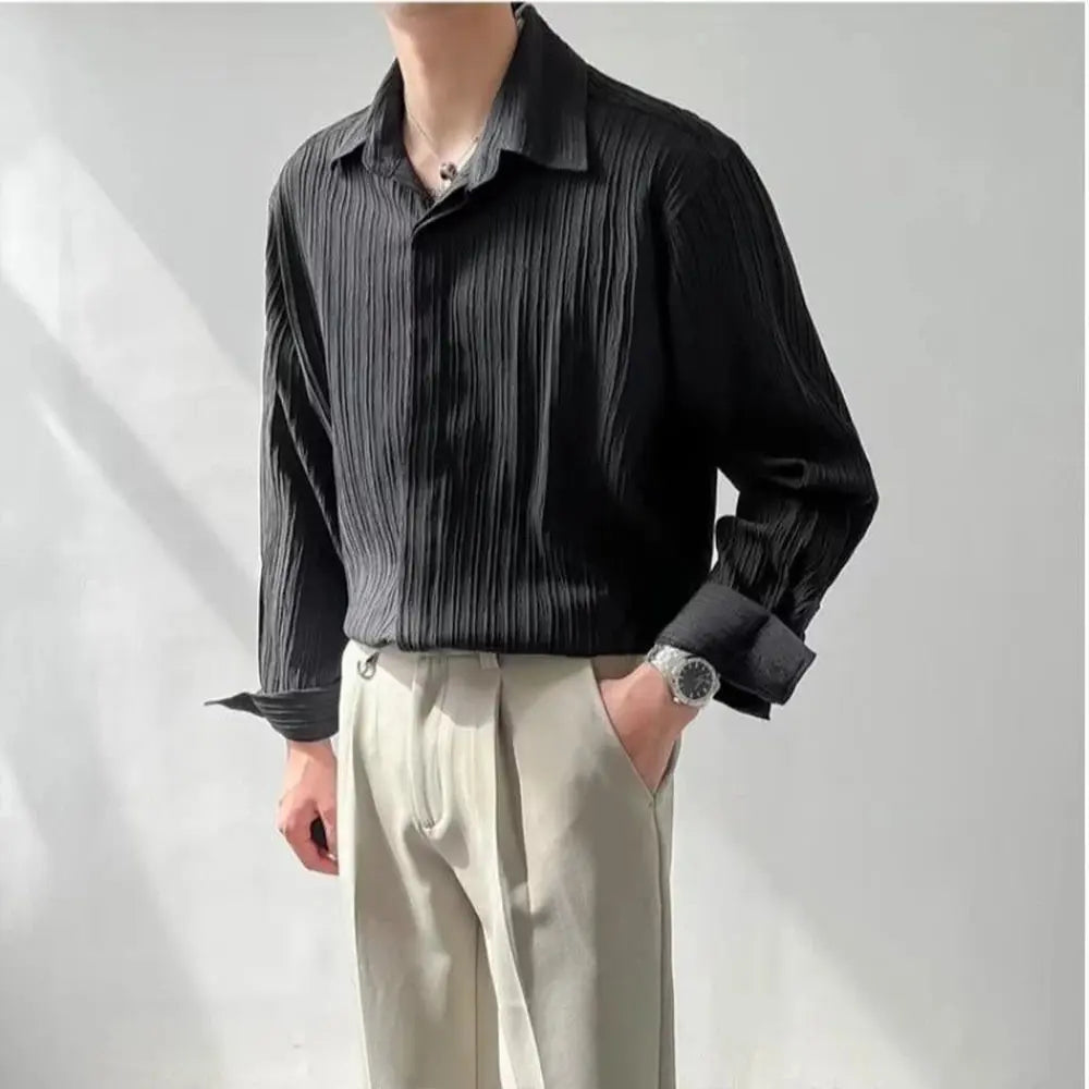 Chemise Homme Élégante avec Boutonnage et Coupe Raffinée